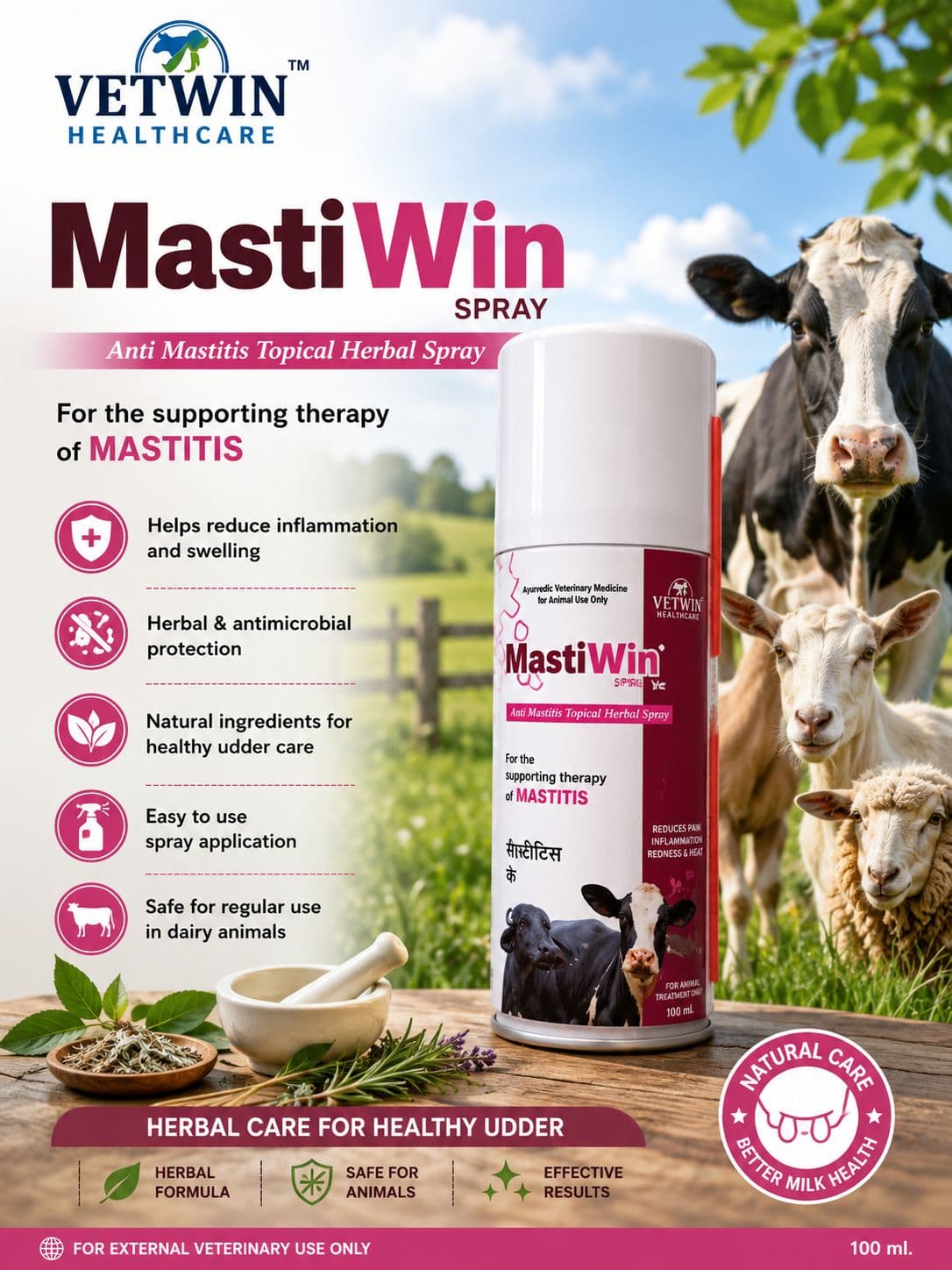 MastiWin Spray (2 * 100 ml)