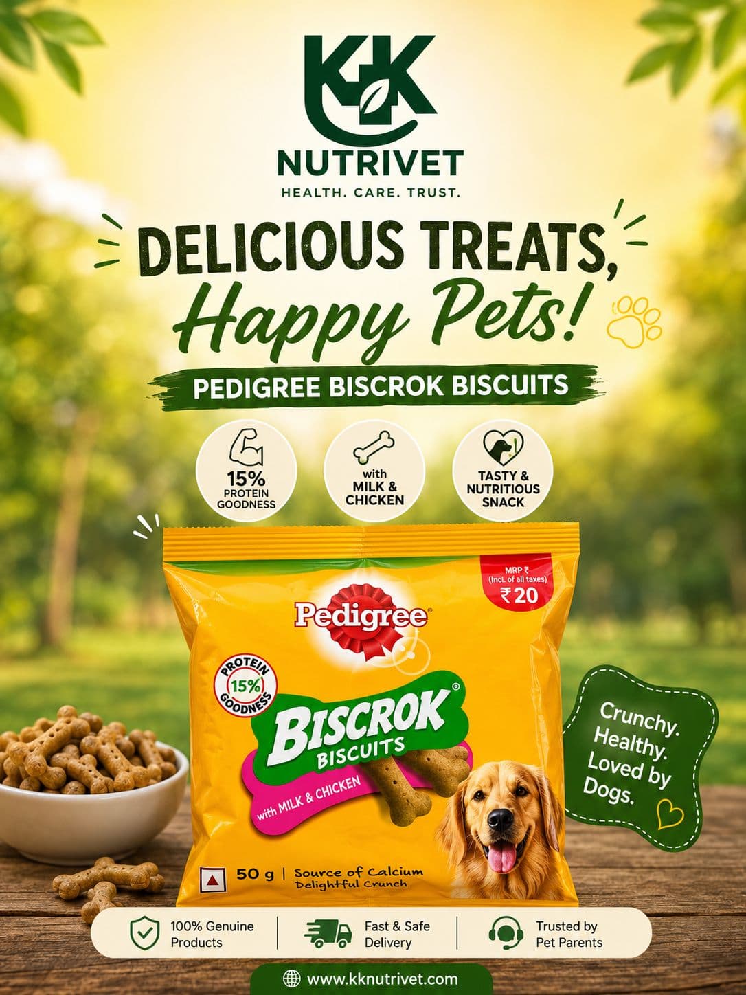 Pedigree Biscuits (Milk & Chicken)