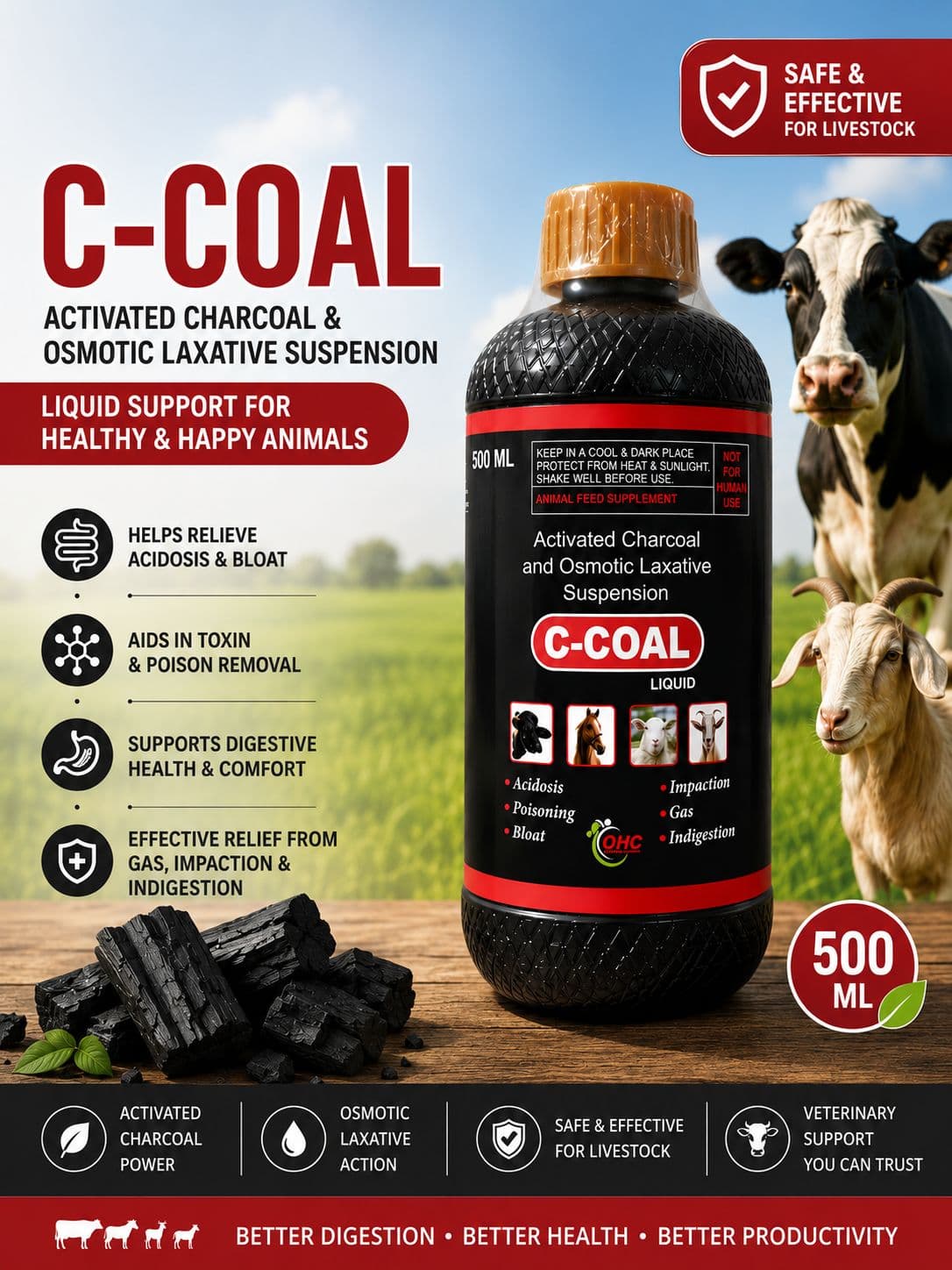 C-Coal ACTIVATED CHARCOAL Liquid