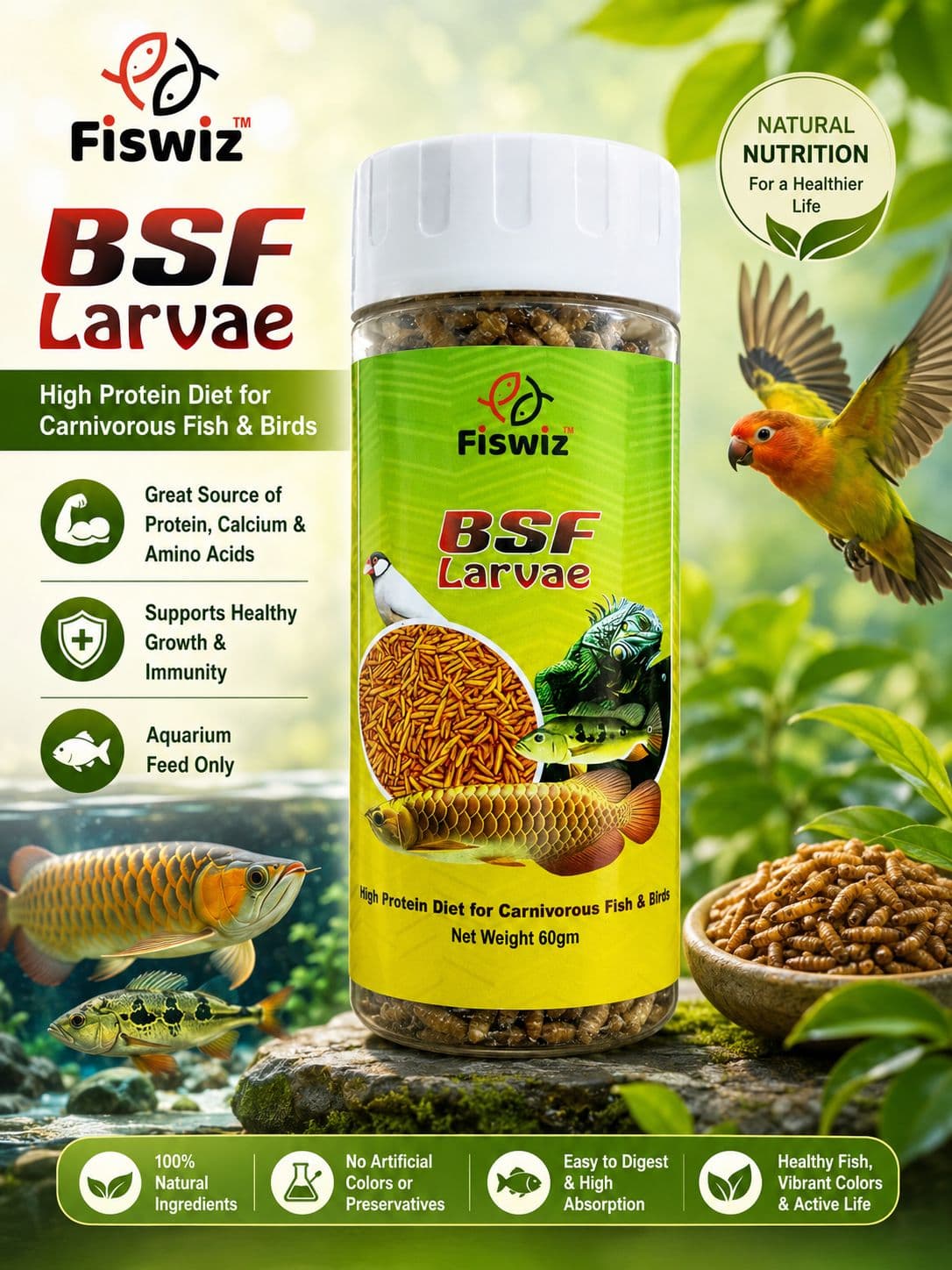 Fishwiz BSF Larva Mini